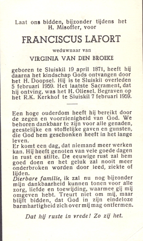 Prentje Franciscus Lafort